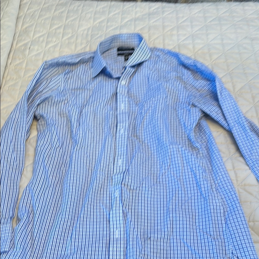 Bonobos Light Blue Plaid Button Down Shirt